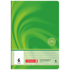 Schulheft Premium Vivendi | A5, Lineatur 6, 16 Blatt, grün