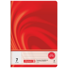 Schulheft Premium Vivendi | A5, Lineatur 7, 16 Blatt, rot