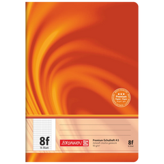 Schulheft Premium Vivendi | A5, Lineatur 8f, 16 Blatt, orange