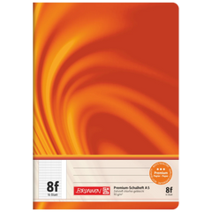 Schulheft Premium Vivendi | A5, Lineatur 8f, 16 Blatt, orange