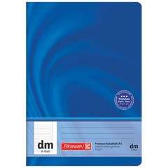 Schulheft Premium Vivendi | A5, Lineatur dm, 16 Blatt, blau