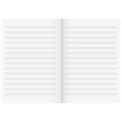 Schulheft | A5, Lineatur 3, 16 Blatt, mehrfarbig