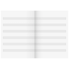 Notenheft | A5, Lineatur 14, 16 Blatt, sortiert