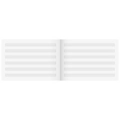 Notenheft | A5 quer, Lineatur 14, 8 Blatt, sortiert