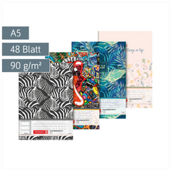 Hausaufgabenheft „Girls“ | A5, 48 Blatt, sortiert