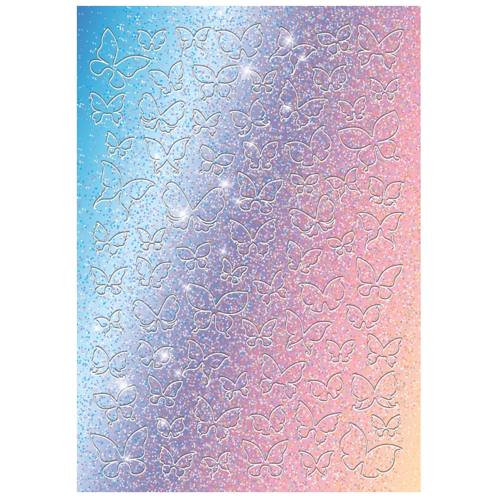 Hausaufgabenheft Magic Butterfly | A5, 48 Blatt, rosarot/lila