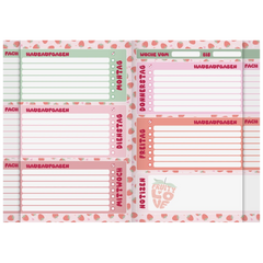 Hausaufgabenheft Fruity Love | A5, 48 Blatt, rosa/rot