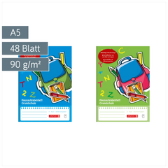 Hausaufgabenheft „Grundschule“ | A5, 48 Blatt, sortiert