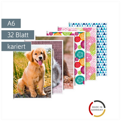 Schulheft | A6, Lineatur 52, 32 Blatt, sortiert