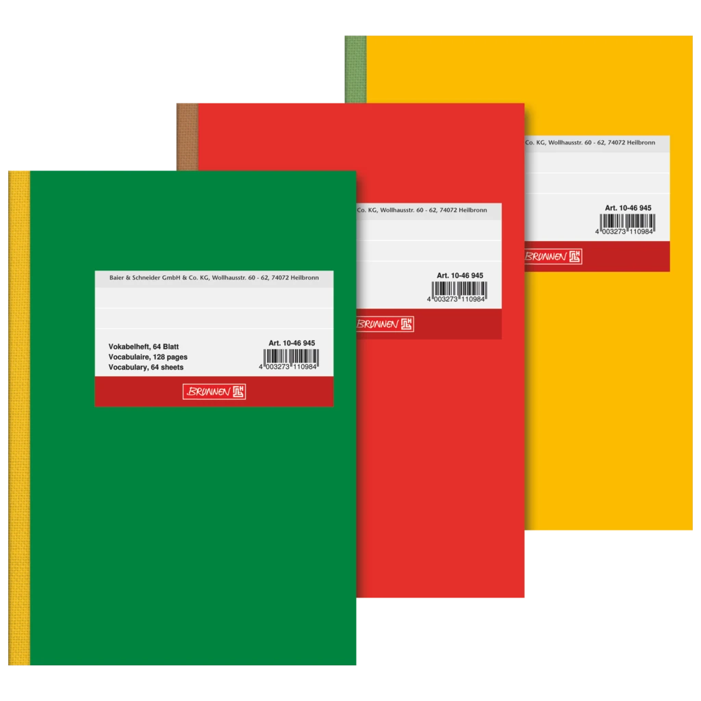 Vokabelheft | A6, Lineatur 53, 64 Blatt, sortiert
