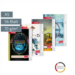 Hausaufgabenheft Für clevere Faule „Boys“ | A5, 56 Blatt, sortiert