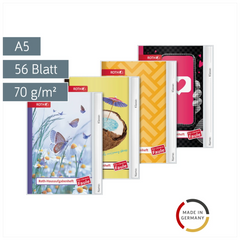 Hausaufgabenheft Für clevere Faule „Girls“ | A5, 56 Blatt, sortiert