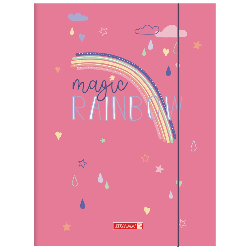 Sammelmappe Magic Rainbow | A3, Füllhöhe: 10 mm, rosa