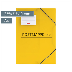 Postmappe | A4, Füllhöhe: 10 mm, gelb