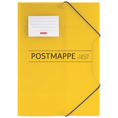 Postmappe | A4, Füllhöhe: 10 mm, gelb