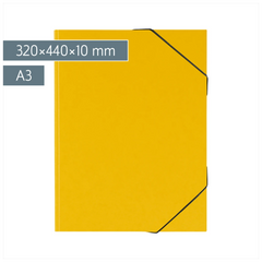 Sammelmappe FACT!plus | A3, Füllhöhe: 10 mm, gelb