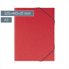 Sammelmappe FACT!plus | A3, Füllhöhe: 10 mm, rot