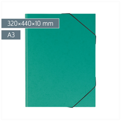 Sammelmappe FACT!plus | A3, Füllhöhe: 10 mm, grün