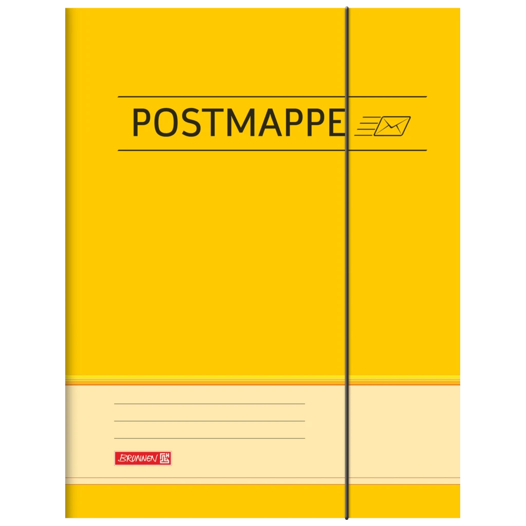 Postmappe | A4, Füllhöhe: 16 mm, gelb