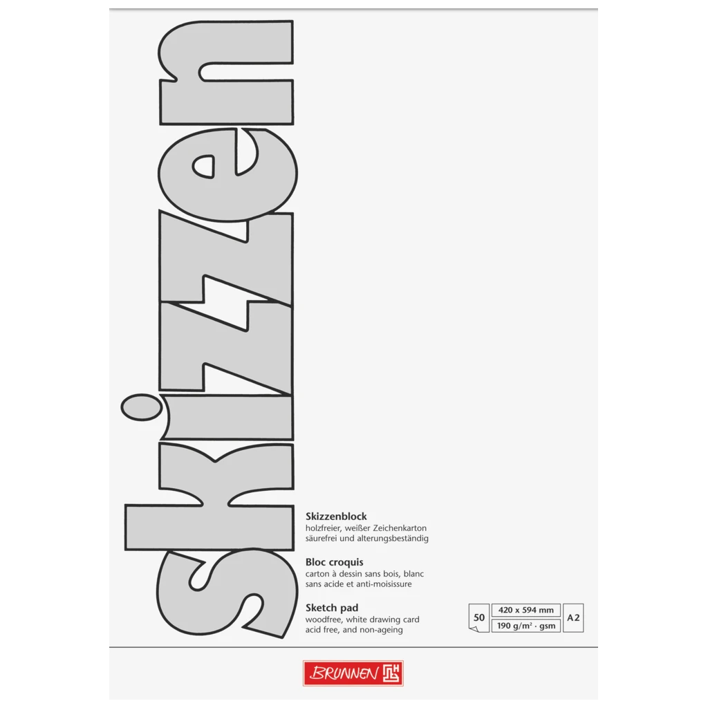Skizzenblock | A2, 50 Blatt