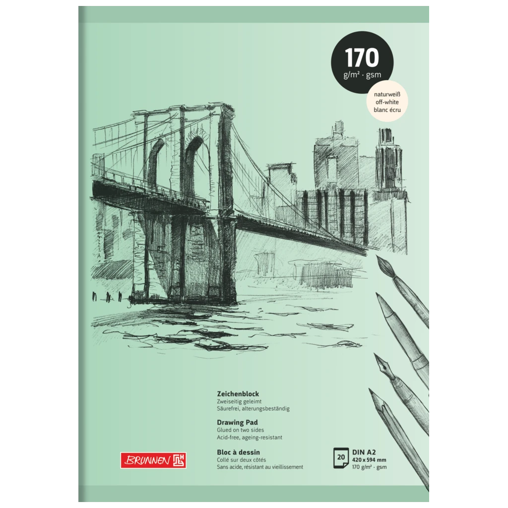 Zeichenblock | A2, 20 Blatt