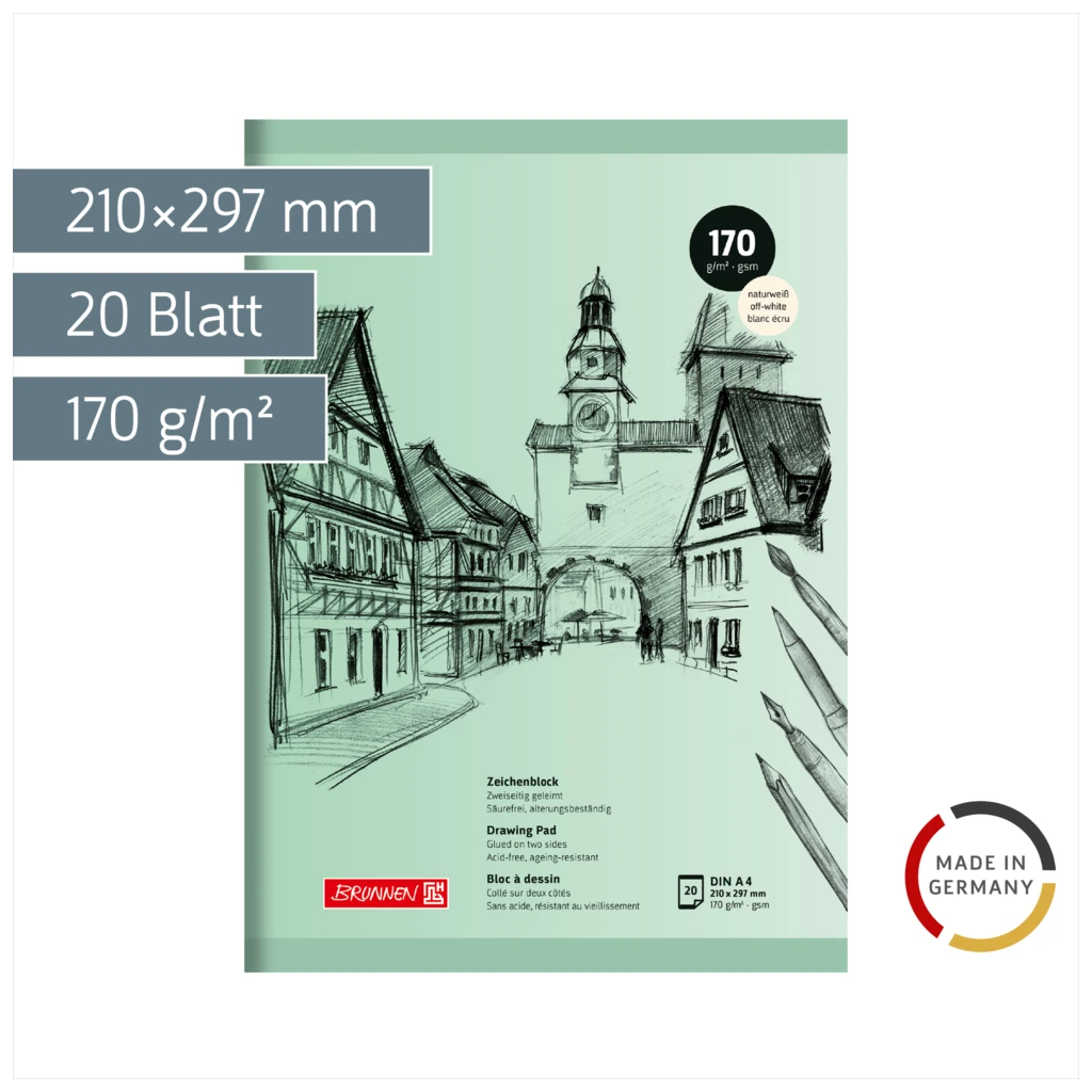 Zeichenblock | A4, 20 Blatt