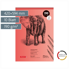 Zeichenkartonblock | A2, 10 Blatt