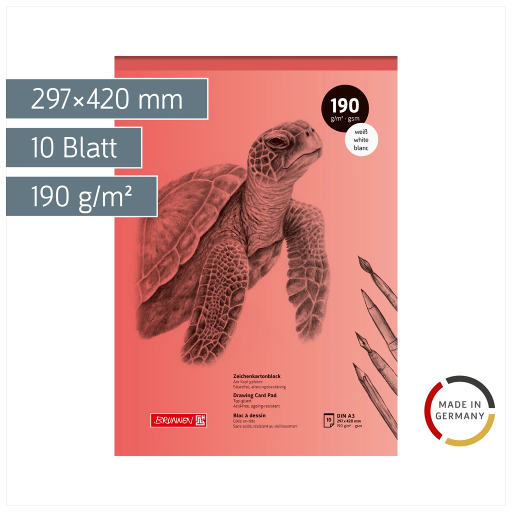 Zeichenkartonblock | A3, 10 Blatt