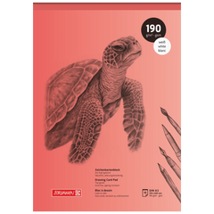 Zeichenkartonblock | A3, 10 Blatt, rot