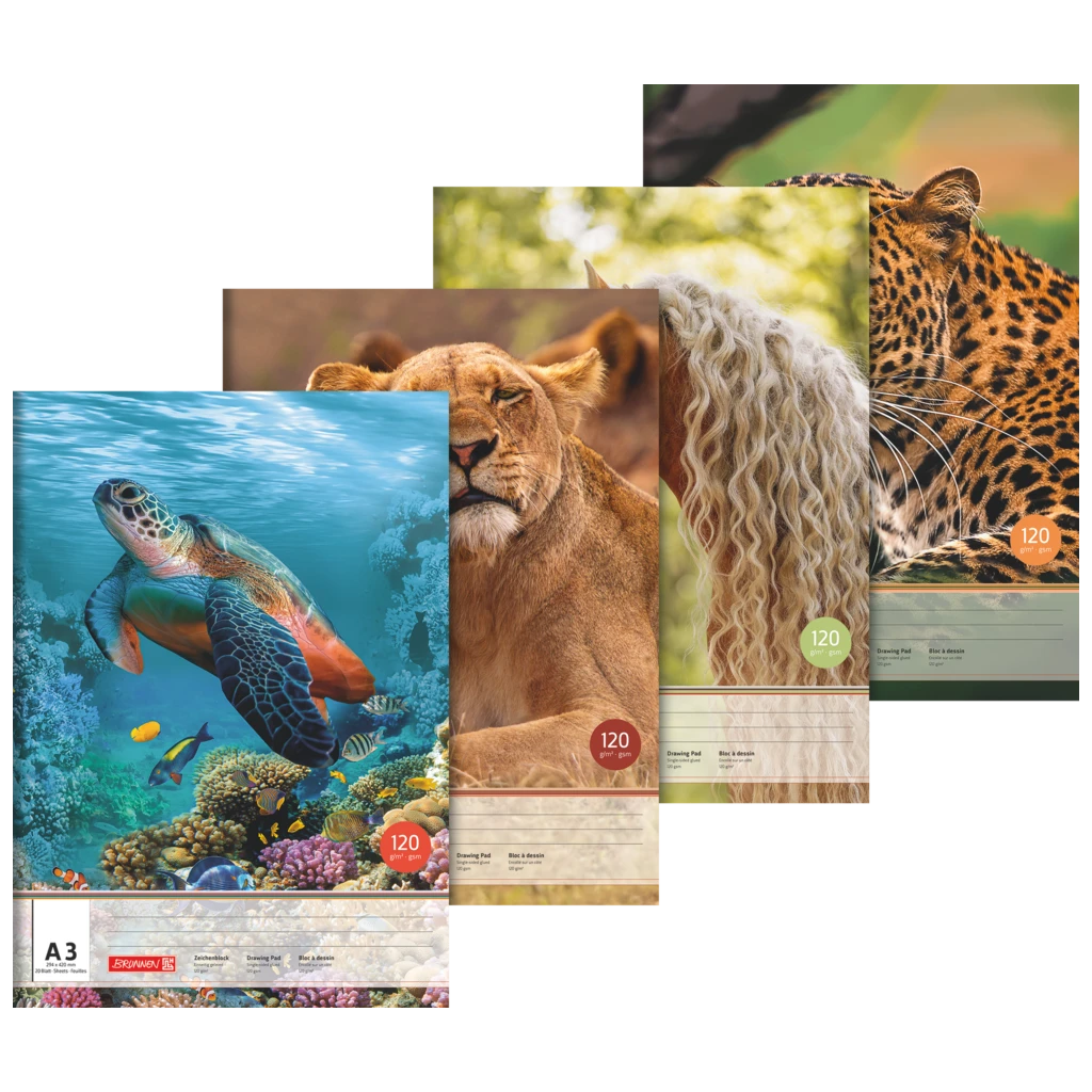 Zeichenblock | A3, 20 Blatt, sortiert