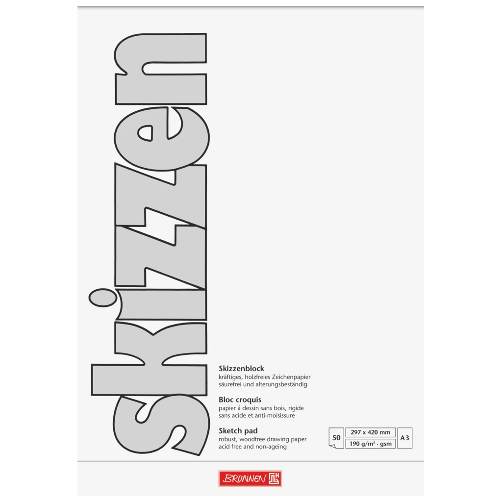 Skizzenblock | A3, 50 Blatt