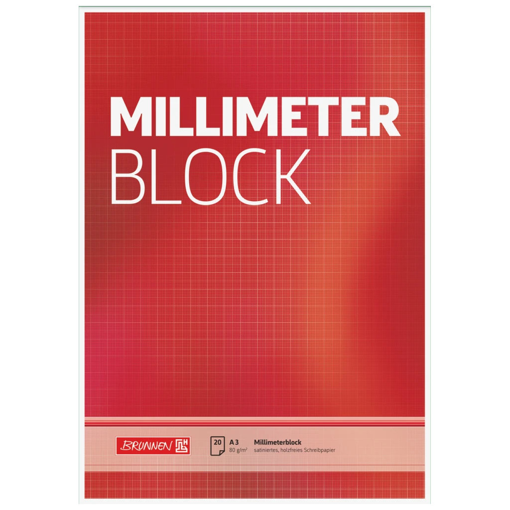Millimeterblock | A3, kariert, 20 Blatt