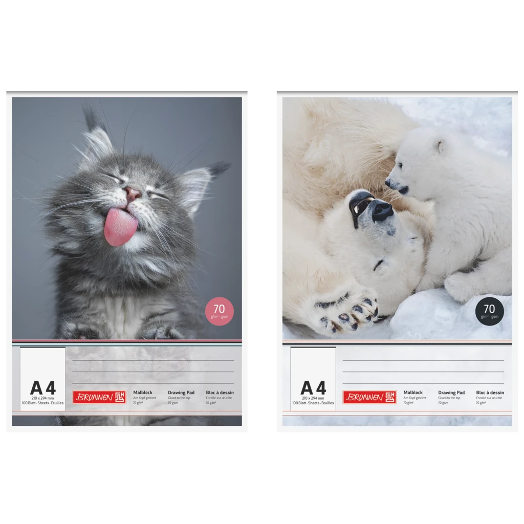 Malblock | A4, 100 Blatt, sortiert