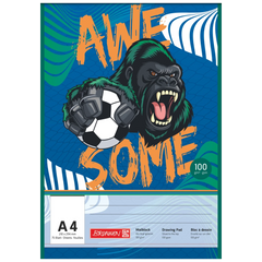 Malblock Sporty Animals | A4, 75 Blatt, blau/mehrfarbig