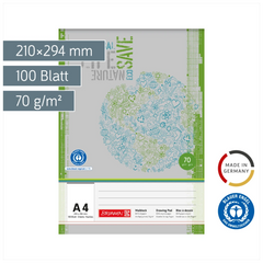 Malblock Recycling | A4, 100 Blatt
