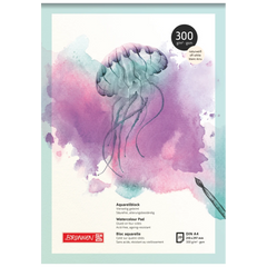 Aquarellblock | A4, 20 Blatt, weiß/violett