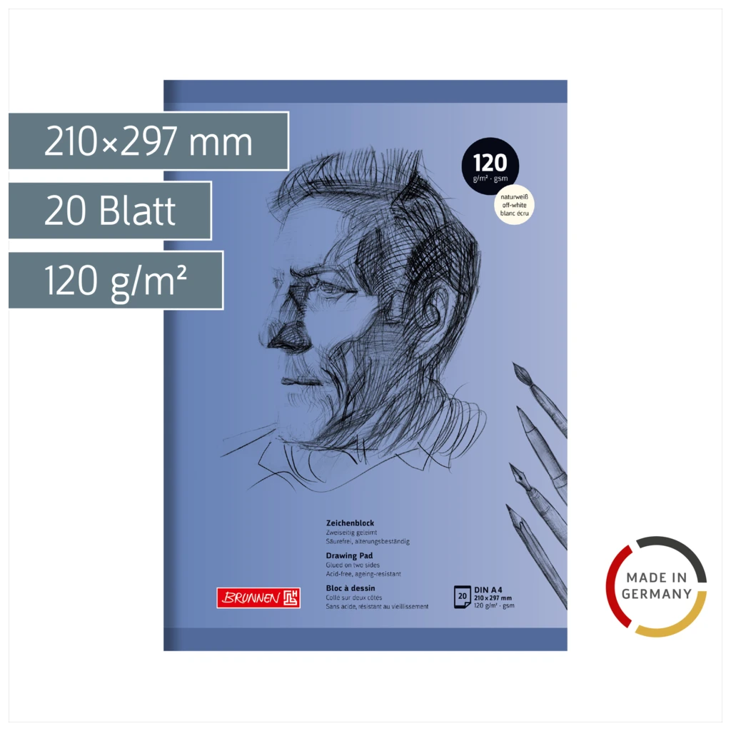 Zeichenblock | A4, 20 Blatt