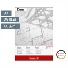 Entwurfblock | A4, 25 Blatt, weiß