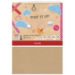 Skizzenblock Pimp it up! | 240×340 mm, 50 Blatt, braun