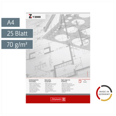 Entwurfblock | A4, 25 Blatt, weiß