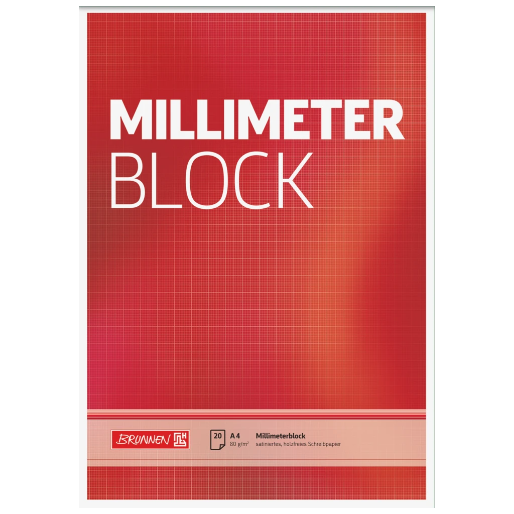 Millimeterblock | A4, kariert, 20 Blatt