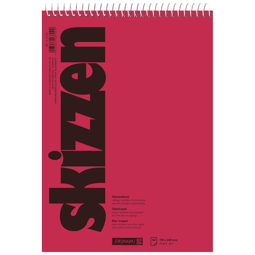 Skizzenblock | 170×240 mm, 50 Blatt
