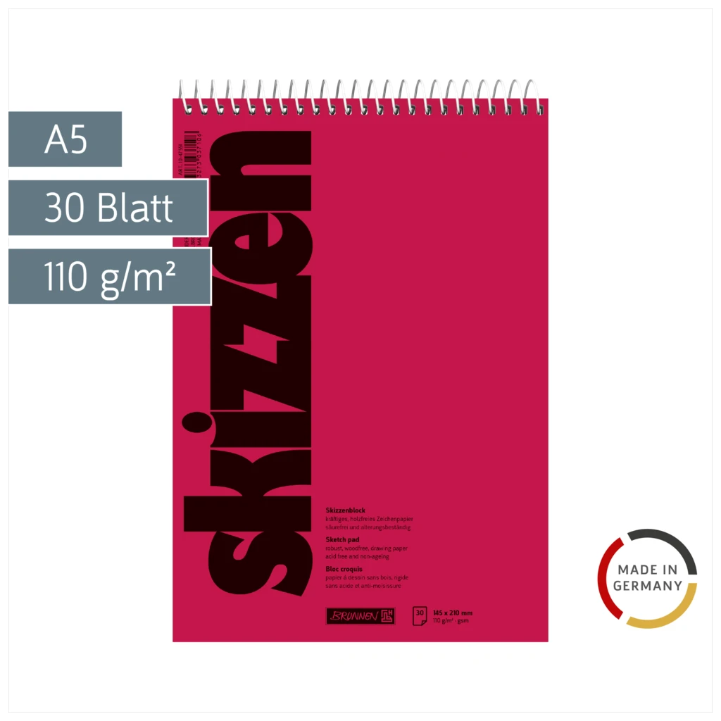 Skizzenblock | A5, 30 Blatt