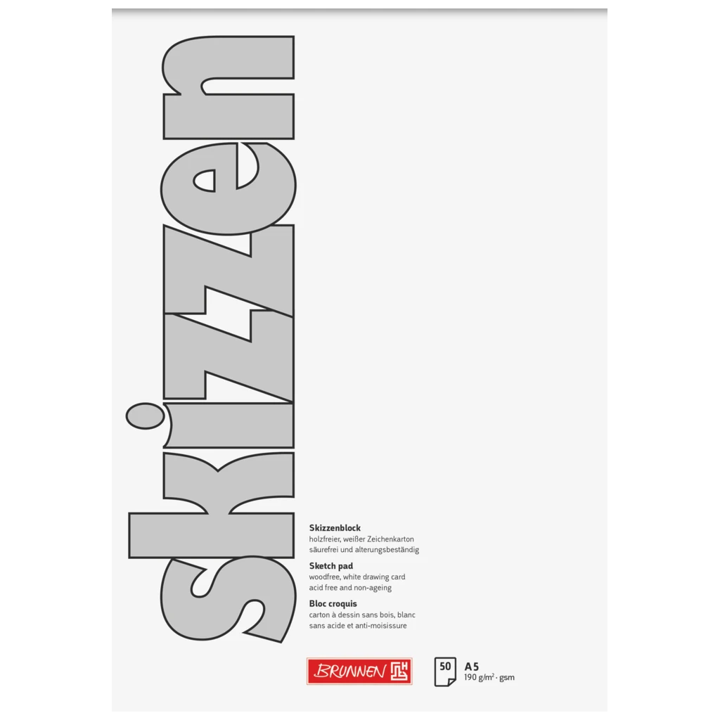 Skizzenblock | A5, 50 Blatt