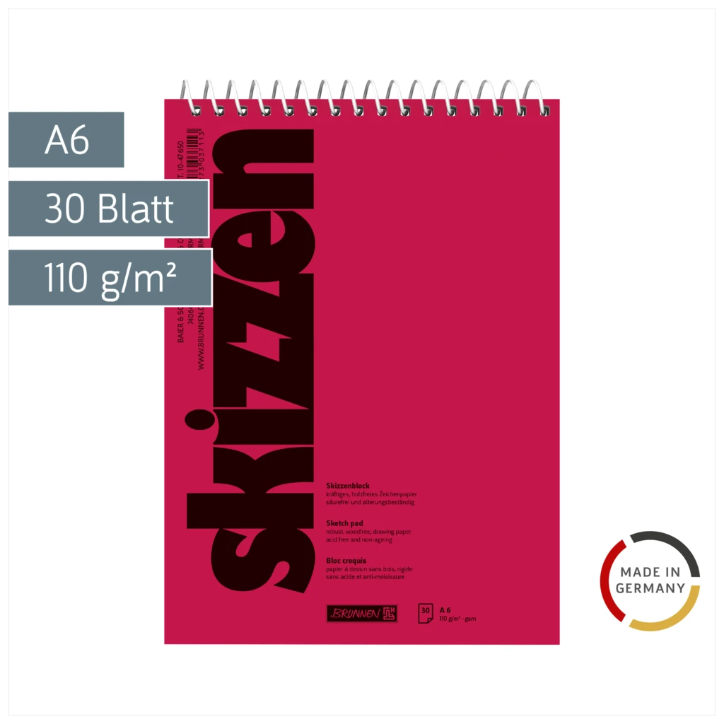 Skizzenblock | A6, 30 Blatt