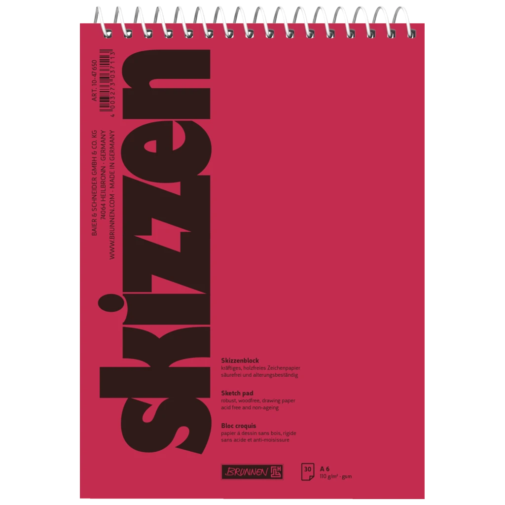 Skizzenblock | A6, 30 Blatt