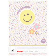Zeichenblock Happy Hippie | A3, 20 Blatt, mehrfarbig, pastell