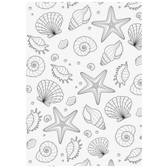 Zeichenblock Sunny Ocean | A3, 20 Blatt, gold/mehrfarbig, pastell