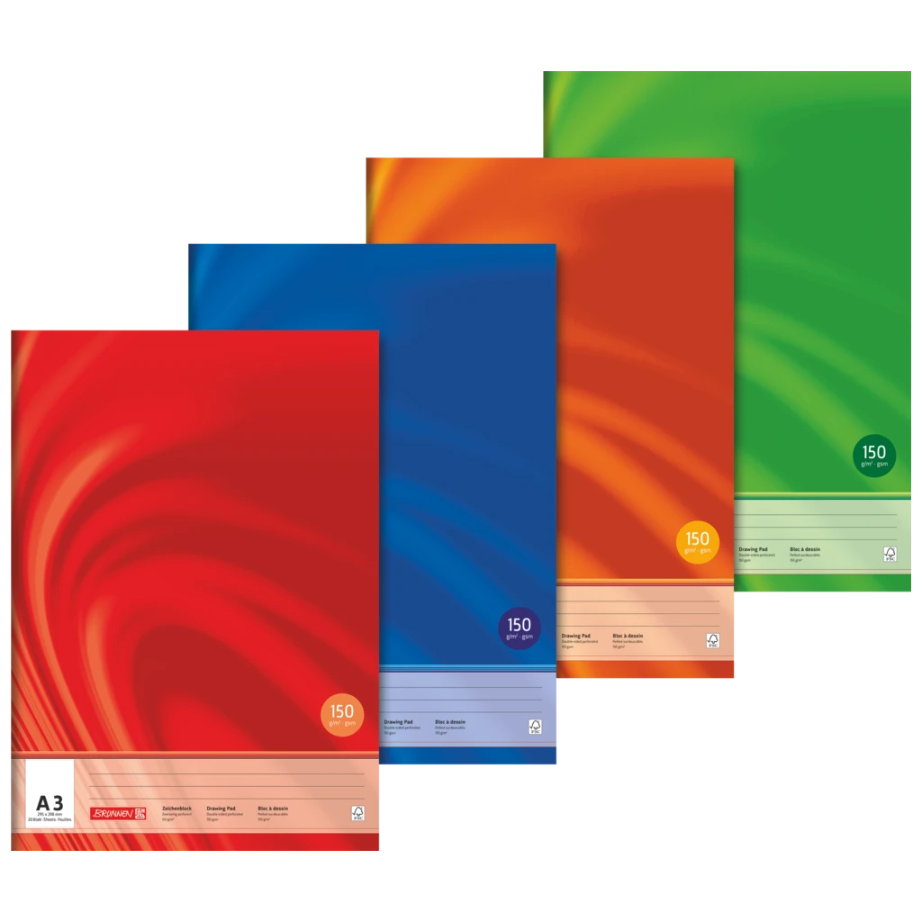 Zeichenblock Vivendi | A3, 20 Blatt, sortiert