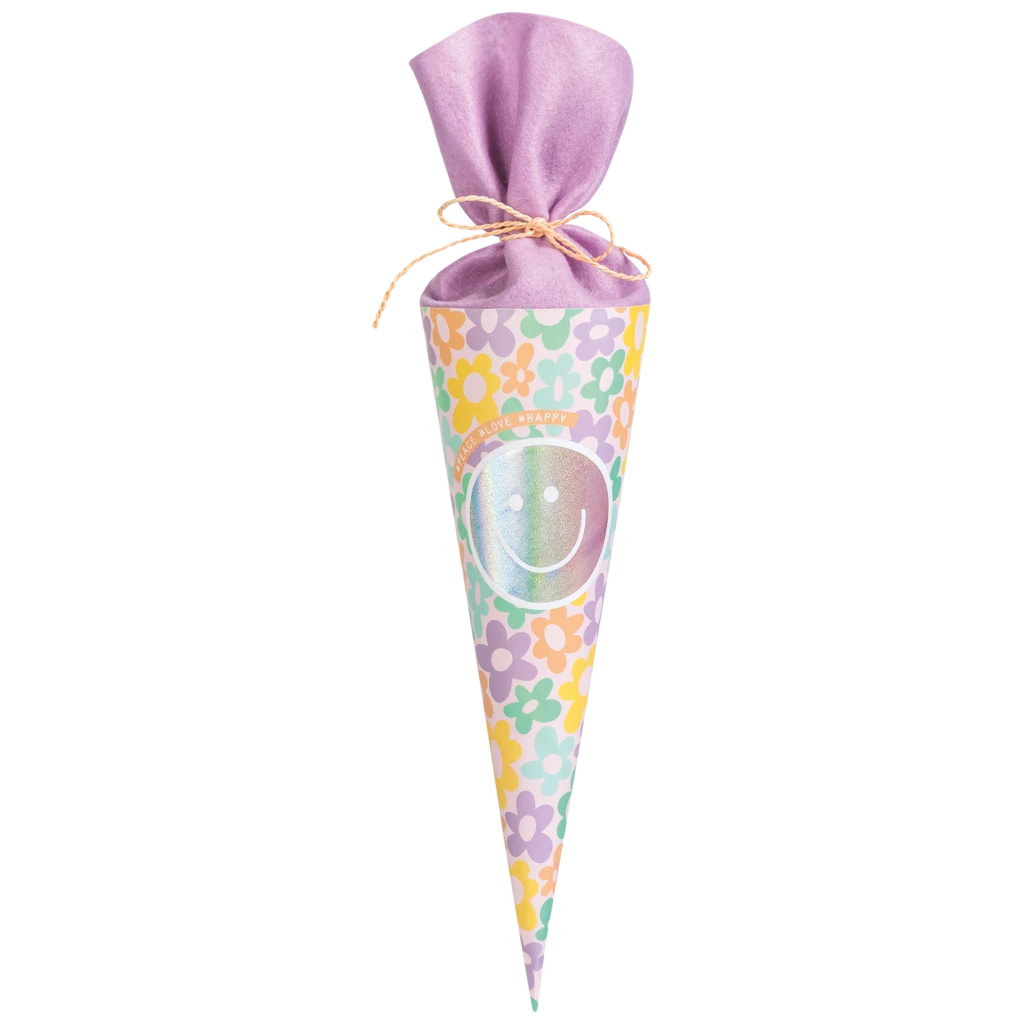 Schultüte Happy Hippie | mehrfarbig, pastell